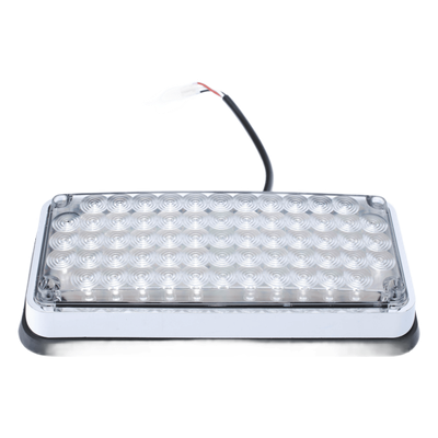 Luz de Advertencia de 7X3", Bicolor Rojo/Claro, Ideal para Ambulancias 