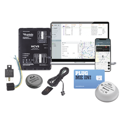 Kit de Localizador 4G LTE / Incluye  MICROSIM25GPS + datos por 1 mes + 1 EPCOMGPSMENSUAL + RELAY + Botón SOS + BLUEPUCKMAGKIT