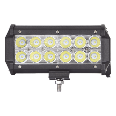Barra de Luz de 12 LED, 1500 Lúmenes, 18 watts, 10-30 Vcc, IP67, 6.5 pulgadas