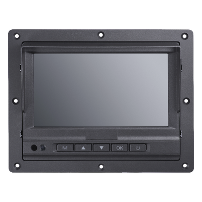 Monitor Táctil (Touch) y Botones de 7" LCD /  Compatible con DVR Móvil HIKVISION / Conector Tipo Aviación 
