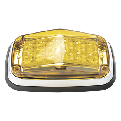 Luz de advertencia 8 X 4", Color Ámbar, IP67, SAE,  Ideal para Ambulancias