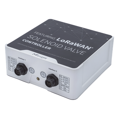 Controlador IoT Industrial LoRaWAN para Válvulas Solenoides / 2 Salidas CC / 2 Entradas por Pulsos / IP67