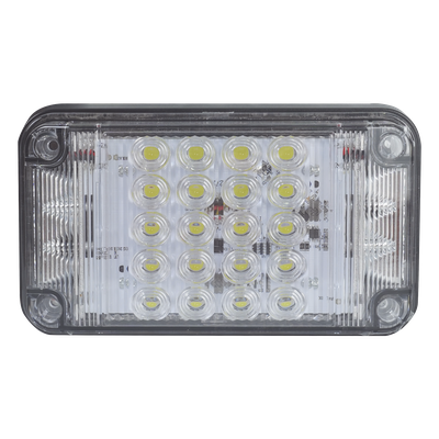  Luz de Advertencia de 7X4", Color Claro, Con Luces de Trabajo, Ideal para Ambulancias
