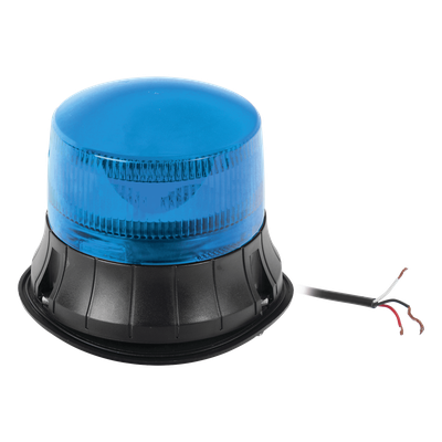 Burbuja LED giratoria color azul, 9 LEDs, montaje permanente