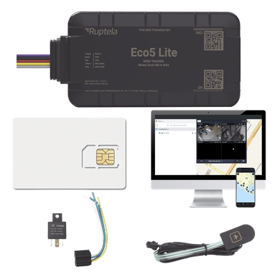 Rastreador Vehicular y Monitoreo de Flota / BLE 5.0 y GNSS / LTE CAT1 y LTE-M con Respaldo 2G / GNSS U-blox / MiKado IP54 / -20 °C a +40 °C / Acelerómetro de 3 Ejes / Suministro 9-32 V / Batería Interna