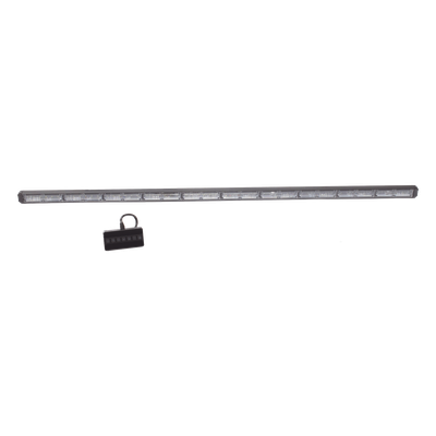 Barra de luz de advertencia de 10 Módulos de 6 LED, 49 Pulgadas Ambar
