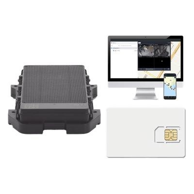 KIT Localizador 4G con carga solar / Semiautónomo / Rastreo de contenedores / Cajas de tráiler / Alarma de sabotaje audible / Incluye Licencia vitalicia EPCOMGPSCODE y SIM de datos SIM500MB2Y 