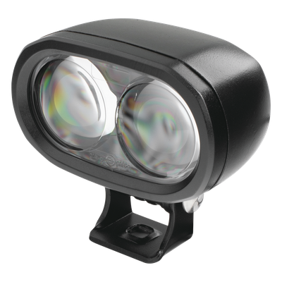 Luz LED de advertencia peatonal de punto azul para montacargas y vehiculos