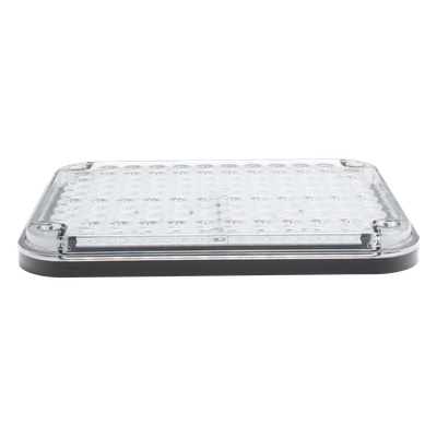Luz de Advertencia de 9X7", Bicolor Rojo/Claro, Ideal para Ambulancias