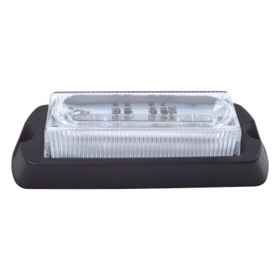 Luz Auxiliar Ultra Brillante de 8 LED's en color Rojo/Claro con mica transparente