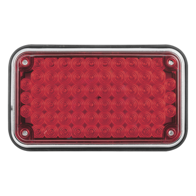 Luz de Advertencia de 6X4", Color Rojo, Ideal para Ambulancias