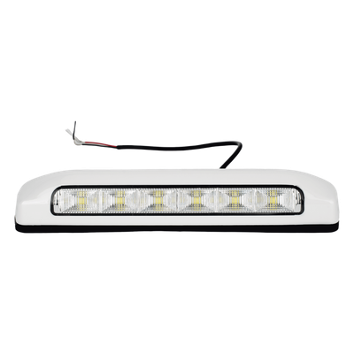Luz de Escena, 6 LED, IP67, con bisel color blanco, Ideal para Ambulancias y Vehiculos de trabajo