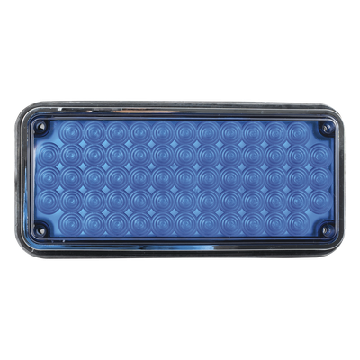 Luz de advertencia de 7x3", Color Azul, Ideal para ambulancias 