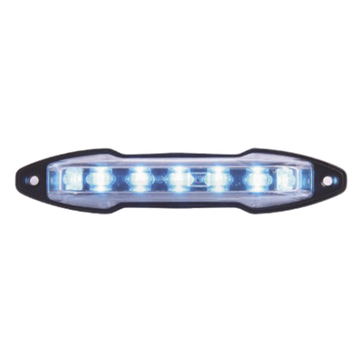 Luz auxiliar con 9 LED color azul angulo de 180 grados