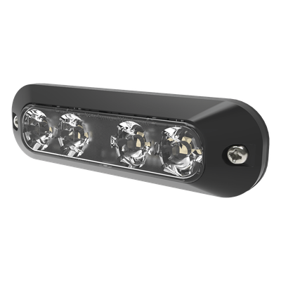 Luz perimetral, 4 LEDs Ultra Brillantes, color Rojo / Claro