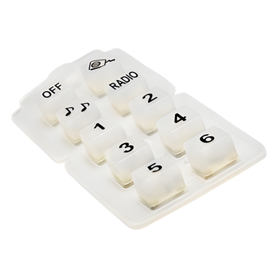 Botonera de silicón para micrófono 821-6060 de sirena 202-0141AH