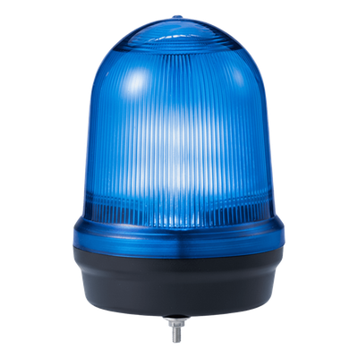 Luz de Señal LED Multifunción Voltaje  110-220 VCA, LED con 4 patrones  Fijo, Flasheante, Simulación Giratorio y Estroboscópico / IP65 / -30 °C a +50 °C / Color Azul