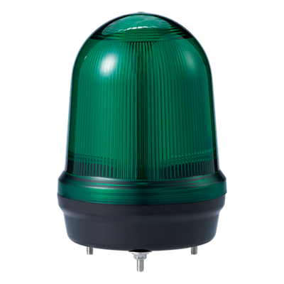 LED con patrones fijo/intermitente, estroboscópico y simulación rotatorio, Color Verde de 12-24 VCD