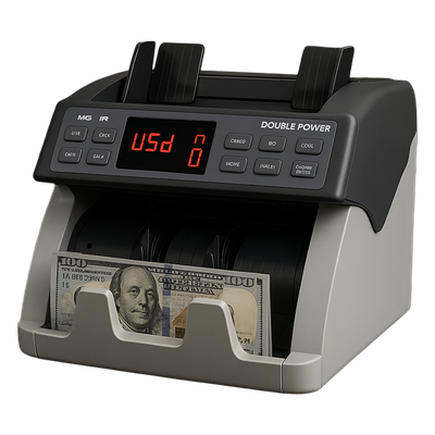 Contadora de Billetes Profesional DP7311S — Detección Anti-Falsos MG+IR+UV / 1,500 bpm
