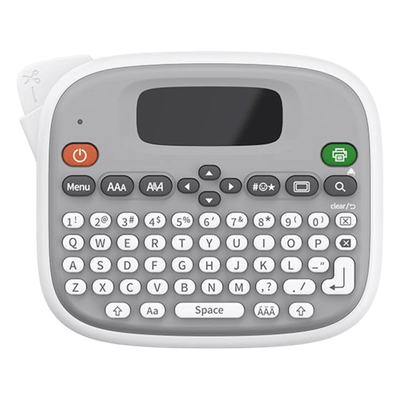 Impresora de Etiquetas Portátil / Térmica 203 ppp / Bluetooth / Pantalla LCD / QWERTY + App / 10 mm Ancho / USB-C / Batería AAA