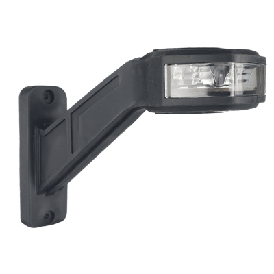 Luz Auxiliar LED, Tipo Bandera Lateral Izquierda, de Policarbonato y Caucho con Montaje de Brazo  