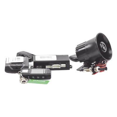 (MONITOREO en APP) Kit de Alarma Vehicular Profesional de 2 vías y control LCD con modulo CM2500 Incluye  GPS X1-MAX LTE