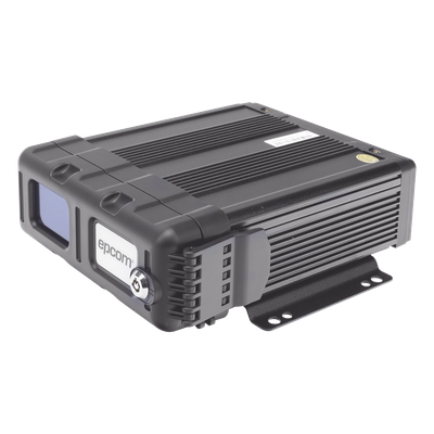 DVR Móvil / Multiplataforma / 4 Canales AHD 2 Megapixel / Almacenamiento en Memoria SD / H.265 / Chip IA Embebido / Soporta 4G / GPS