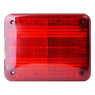 Luz de advertencia Quadraflare LED, Flasher Integrado y Mica de color Rojo