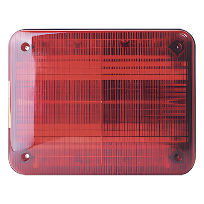 Luz de advertencia Quadraflare LED, Flasher Integrado y Mica de color Rojo