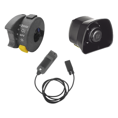 Kit Para Motocicleta FEDERAL SIGNAL , Sirena/Bocina de 30 Watt, Controlador y Micrófono