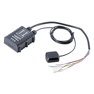 Localizador vehicular GPS y GLONASS con proteccion contra agua IP67 y antena GPS externa