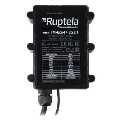 Localizador vehicular 3G / Antena Satelital Externa / Contra agua y polvo IP67 / RFID / Apagado de motor a distancia / Anti Jammer