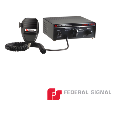 Sirena Compacta Serie PA-300 de 100 W de potencia, con tono PRIORITARIO, ideal para Vehículos Oficiales
