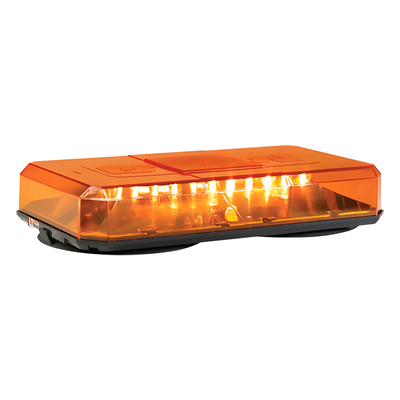 Mini barra de luces Highlighter LED, color Ámbar, Montaje de Succión e Imán, Ideal para Seguridad Privada