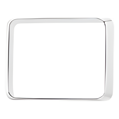 Bisel cromado con empaque para luces Quadraflare 9X7