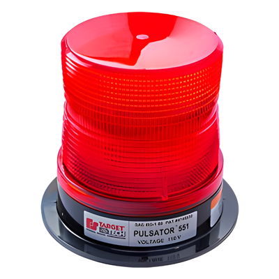Estrobo PULSATOR 551 Plus, color rojo, montaje permanente