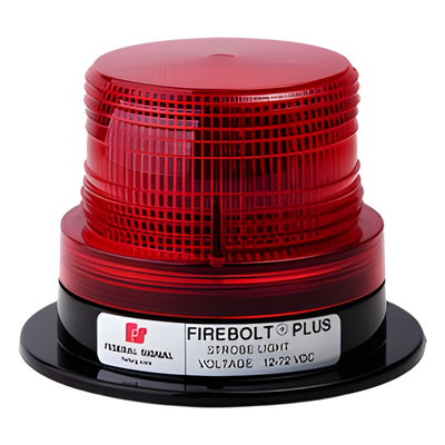 Estrobo rojo FireBolt Plus con tubo de reemplazo, 12-72 Vcc (2 Joules)