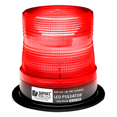 Burbuja PULSATOR LED clase 2 color rojo, montaje permanente