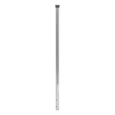 Poste de ESQUINA para Cerca Electrificada. Tubo Galvanizado cal. 18 de 1" Diam. y 0.8m Alto con Tapón, ideal para 3 Aisladores 