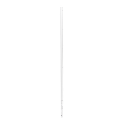 Poste de Esquina Blanco de Acero Galv. de 1.2m para Cerca Electrificada  cal. 18 de 1" Diam. para 5 Aisladores (No incluidos).