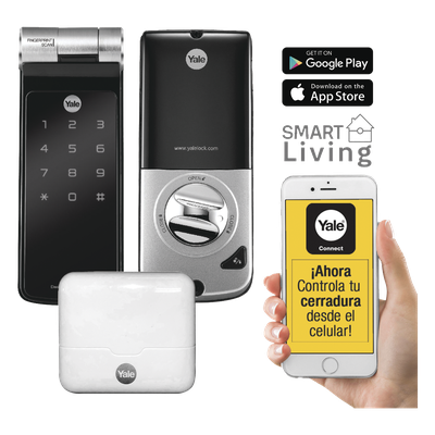 Kit de Hub con Cerradura YDF40A: Código, Biometria y apertura Smartphone en cualquier parte el Mundo
