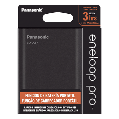 Cargador para baterías y power bank  2 en 1, carga individual y/o simultánea hasta 4 baterías, (AA y AAA, Ni-MH )