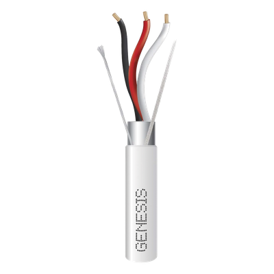 Bobina de 305 Metros (1000 Pies) de Cable 3 x 18 AWG / Plenum / BLINDADO / Tipo FPLP, CMP, CL3P / Color Natural / Para Aplicaciones en Sistemas de Seguridad, Audio, Control y Otras Aplicaciones