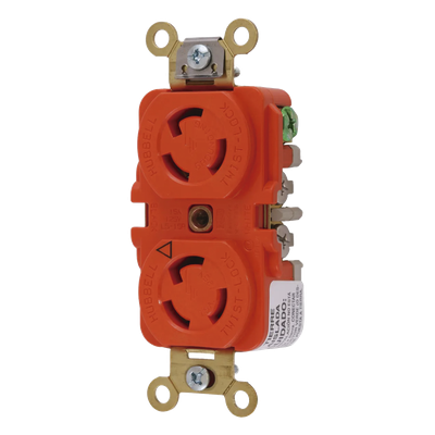 Receptáculo Duplex de Media Vuelta / 15 A 125 V CA / 2 Polos 3 Hilos / Nema L5-15R