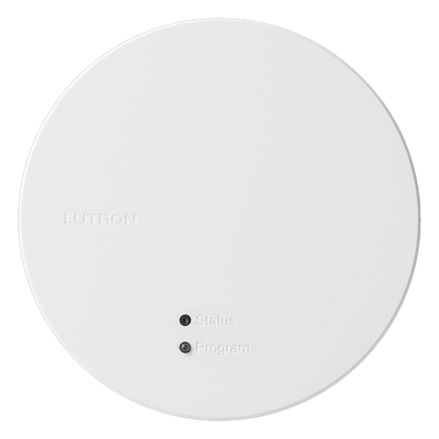 Procesador (hub) RadioRA 3 con adaptador de empotrar y de caja de conexiones, alimentado por PoE