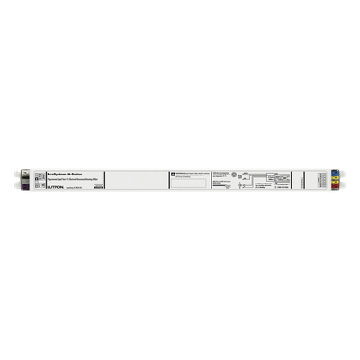 Balastra electrónica atenuable EcoSystem H-Series para 2 lámparas fluorescentes T5 lineales de 28 W, entrada universal 120-277 V, atenuación de 100% a 1%