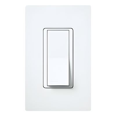 Interruptor de pared unipolar Claro tipo paleta de 15 A, 120/277 V, para iluminación y cargas de motor, acabado brillante