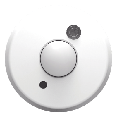 Sensor de ocupación PIR con medición de luz de día para montaje en luminaria o plafón, conexión de 2 hilos a módulos PowPak de control de luminaria