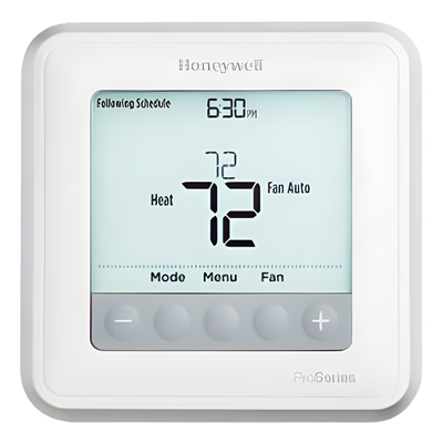 Termostato programable para bombas de calor de hasta 2 etapas calor/1 frío o sistemas convencionales de 1 calor/1 frío, serie T6 Pro