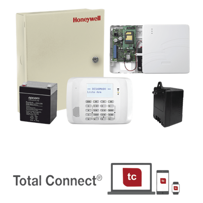 Kit de alarma con panel Vista-48LA y comunicador dual IP y celular para reporte redundante